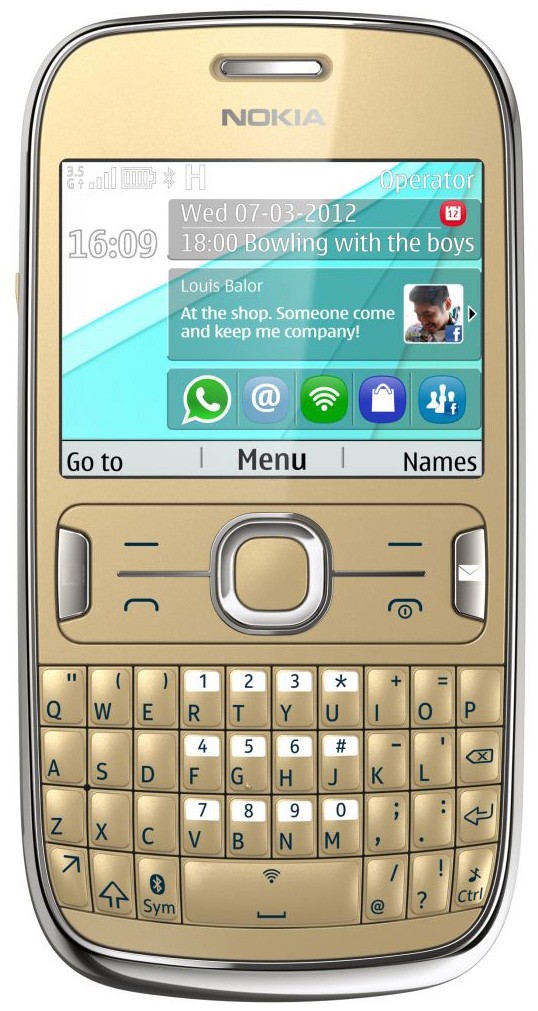 Nokia Asha 302 Golden light
