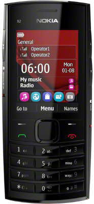 Nokia X2-02 bright red